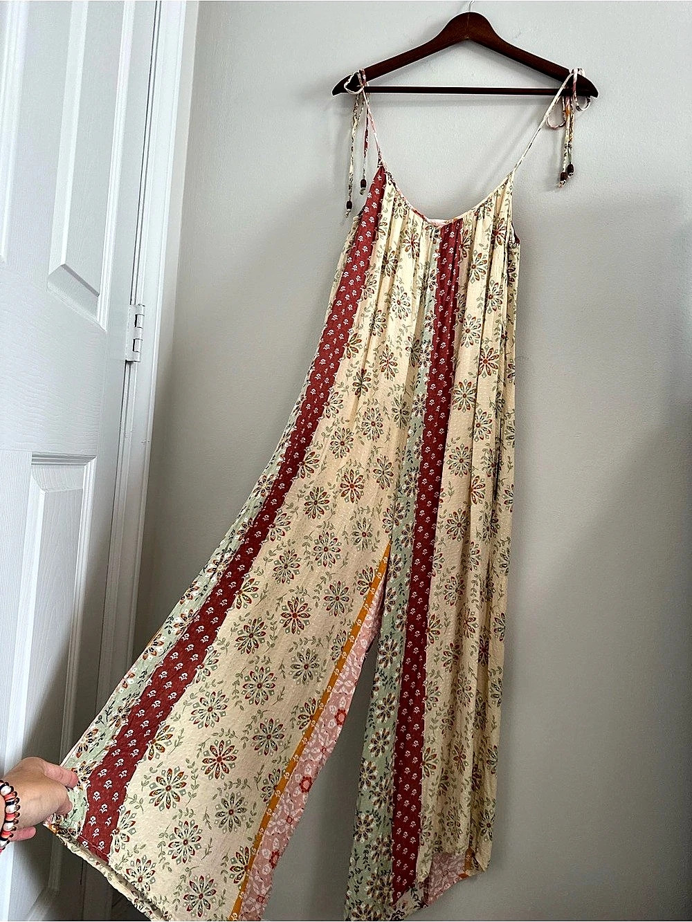 ILLA ILLA Floral Patch Print Wide Leg Jumpsuit